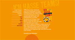 Desktop Screenshot of ichhasseteams.de