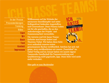 Tablet Screenshot of ichhasseteams.de